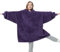 Bedsure - Flauschige Fleece Übergroße tragbare Decke Hoodie - Unisex Erwachsene - Ultraviolett - Kapuzenpullover Decke - Geschenk für sie, Frauen, Familien & Freunde