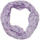 beybey® Damen Seide Loop Schal mit Blumenmuster - wunderschön und fein - Seidenschal - Loop Schal Damen - Schlauchschal Damen (SX8 lila)
