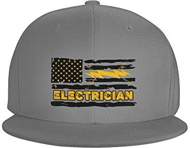 874 Baseballkappe Elektriker-Usa-Flagge Baseballkappe Mütze Atmungsaktiv Baseball Cap Retro Baseball Mützen Für Wandern Athletic Ausflug