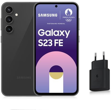 SAMSUNG GALAXY S23 FE 128GB GRAPHITE, un design hérité des Galaxy S23, des photos lumineuses de nuit, un écran fluide et lumineux