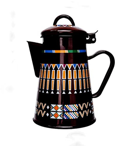 RajoNN Teiera per caffè Smalto Bollitore per gocciolamento fine Caffettiera Fornello a induzione Gas Forniture Generali per la Cucina per Matrimoni (Colore : Nero, Dimensioni : Taglia Unica)