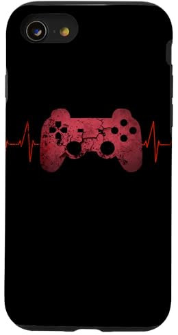 iPhone SE (2020) / 7 / 8 Gamer Heartbeat Video Games Gaming Boys Teens Controller Case
