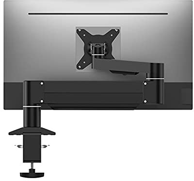 Monitor Desk Mount Single Monitor Desk Mount Heavy Monitor Stand Arm Adjustable Robotic Arm Monitor Arm Mount for 22-43 Inch Flat/Curved Screen, Holds Up to 26.4lbs Computer Monitor Stand Holder (Col