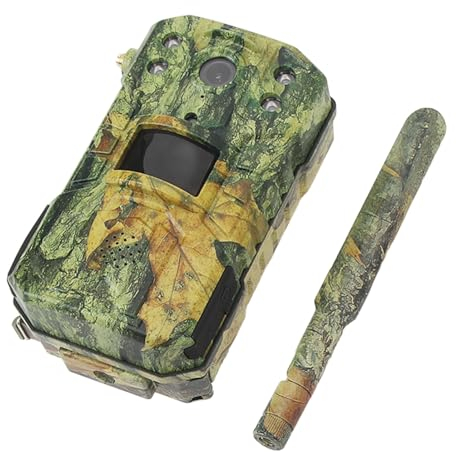 Solarbetriebene Wildkamera, Wildkamera, wasserdichte 4G-Mobilfunknetzwerkverbindung, Ultrahohe Auflösung und IR-Nachtsicht, Zwei-Wege-Sprach-Gegensprechanlage, für die Jagd oder