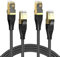 MOGOOD Cat 8 cable Ethernet, 2M 2Pack plana gigabit RJ45 cable de Internet de alto rendimiento, alta velocidad 40Gbps 2000Mhz cable LAN compatible con extensores WIFI, routers, módems