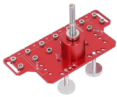 Regalstift-Vorrichtung, Verstellbare Regalstift-Scharniervorrichtung, 2-in-1-Regalstift-Bohrvorrichtung, Bohrführung aus Aluminiumlegierung, Bohrschablone