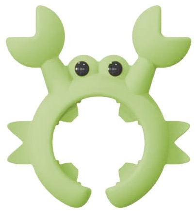 Crab Spoon Holder, Crab Utensil Holder, Silicone Utensil Rest, Cooking Spoon Holder, Ladle Holder for Worktop, Spatula Holder with Overflow Protection for Stove Tops,