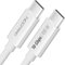 deleyCON 1m Cavo USB C USB3.2 Gen2 (10 Gbit/s + 100W Fast Charge) Cavo di Ricarica Cavo Dati per SDD HDD Apple iPhone 16 15 Pro Max Samsung Galaxy S25 S24 iPad MacBook iMac Tablet Switch PS5 Bianco
