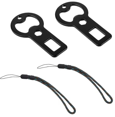 2uds Abridor de Botellas, de Metal Abridor de Botellas Plano con Cordón Portátil Abridor de Cerveza Destapador Regalo para Barman Restaurantes Bares Hogar Cerveza Refrescos