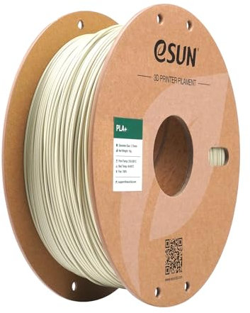 eSUN PLA+ Filament 1.75mm, 3D Drucker Filament PLA Plus, Maßgenauigkeit +/- 0.03mm, 1kg Spule (2.2 LBS) 3D Druck Filament für 3D Drucker, Helles Khaki