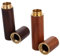 EXHUMKY 2pcs Portable Wood Container Survival Storage Tubes for Outdoor Camping Hiking and Emergency Use Lightweight Needle Holder for