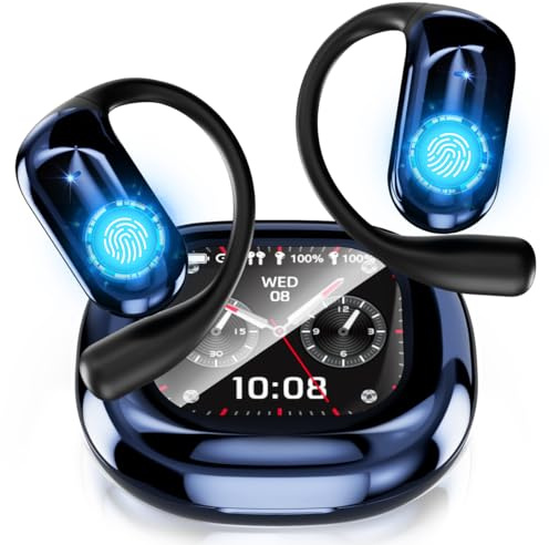 Translation Earbuds Real Time - AI Language Translation Earbuds Real Time with Multi functional LED Touch Display Screen for 144 LanguagesBluetooth Translation & Meeting Summary fit iOS & Android