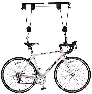 Fahrradlift, 60kg Fahrradaufhängung zur Deckenhalter, Fahrradhalterung Fahrradaufzug Fahrradgarage Halterung Seilzug Deckenhalterung