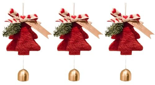 Osmond Christmas Tree Pendant Happy New Year Bell Pendant Merry Christmas Home Decorations Christmas Ornaments Couple Gifts A