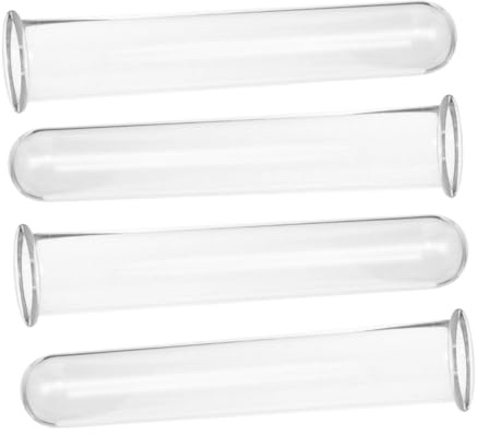 Abaodam Reagenzglas Vase aus Glas für Blumen Hydroponische Pflanzen Anzucht Moderner Stil 4 Stück für Wohnzimmer und Büro Dekoration