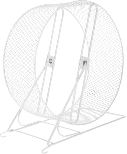 VICASKY Hamsterrad Laufrad 26cm Metall für Kleine Nager Wie Eichhörnchen und Hamster mit Bewegungsförderndem Design für Nachtaktive Tiere