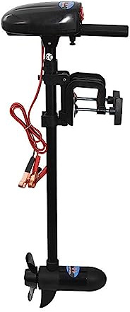 Propulseur 12V 18LB, moteur de pêche à la traîne électrique, bateau rames Kayak gonflable, indicateur batterie LED hors-bord Conception portative