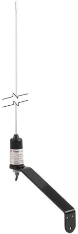 Shakespeare A.I.S. S/S Whip Antenna With 20m Cable - Black / Stainless Steel, 0.9 m