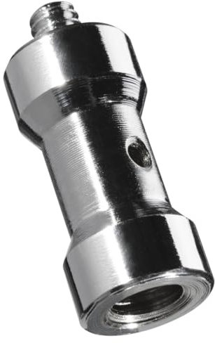 Walimex Spigot Gewinde Adapter 1/4 Zoll auf 3/8 Zoll, Gewindeadapter für Kamera Zubehör und Stativ