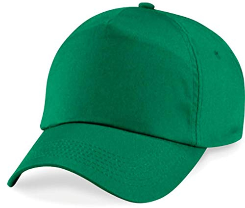 Shirtinstyle Basecap Cap 5 Panel Cap Verschluss Klettverschluss Größe Unisex, Farbe Kellygreen
