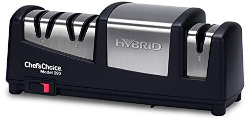 Chef'sChoice 0290101 Chef's Choice 290 Hybrid AngelSelect 15/20 Diamond Hone Knife Sharpener, Black