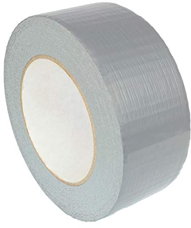 KLEBESHOP24 Gewebeklebeband stark klebend | Gewebeband aus PE | Handreißbar | Weiß, Schwarz oder Silber | 50 m | Breite wählbar | Panzertape/silber 50 mm x 50 m