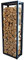 HARK Holzregal klein 50 x 140 x 28 cm mit Stellfüßen schwarz