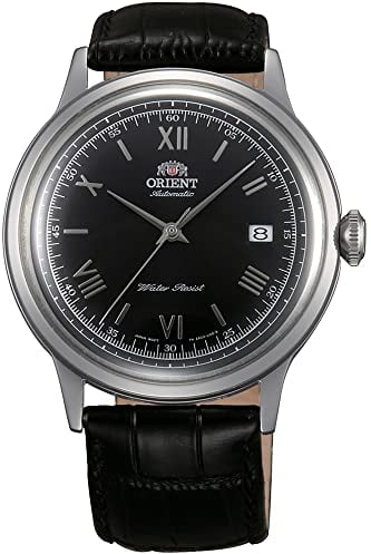 Orient Unisex Erwachsene Analog Automatik Uhr mit Leder Armband FAC0000AB0