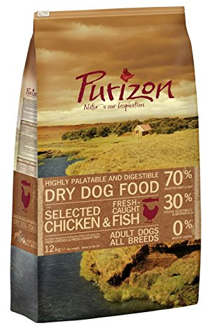 Purizon Adult Dog - Getreidefreies Huhn & Fisch Ein gesund ausgewogenes Futter für Ihren Hund