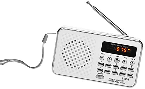 Docooler Mini Digital FM Radio Portable 3W Stereo Speaker MP3 Audio Player Hi-Fi Sound Quality w/ 1.5 Inch Display Screen Support USB Drive TF SD MMC Card AUX-IN Earphone-out