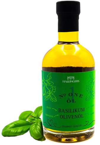 Hallingers Natives Basilikum Olivenöl - Made in Germany