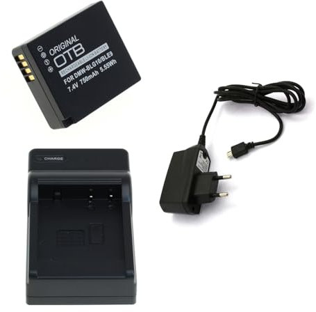 bg-akku24 Akku, Ladegerät und Netzteil für Panasonic Lumix DMC-TZ80,DMC-TZ81,DC-TZ91,DMC-TZ96,DMC-TZ100,DMC-TZ101,DC-TZ200,DC-TZ202,DMC-GF3,DMC-GF5,DMC-GF6,DMC-LX100,DMC-GX80,DC-GX9,DC-G100,DC-G110