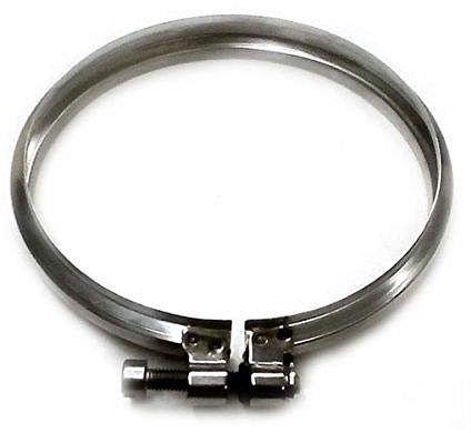 SGM Clima Srls Air Evolution Fascetta di Bloccaggio per Canna Fumaria in Acciaio Inox (DN 80) Argento
