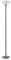 Lindby Stehlampe/Deckenfluter Metall Glas, Standleuchte Nickel satiniert Stehleuchte 1 flammig E27 Fassung max. 60W ohne Leuchtmittel