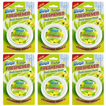 Fridge Freshener Duzzit Eliminates Odours Fresh Lemon Scent (6 Pack)