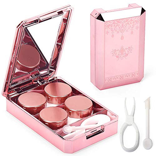 Noble Crystal Love Two couplets Lenti a Contatto Cura della Visione Cura Nobleness Carino Casi Lenti A Contatto Set Lenti A Contatto Kit Lenti A Contatto Colorate Lenti A Contatto per Le Donne (Rosa)