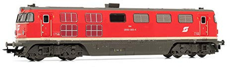 Rivarossi Eisenbahn - Locos HR2818 Diesellokomotive Baureihe 2050, rote Lackierung, ÖBB, Periode IV-V