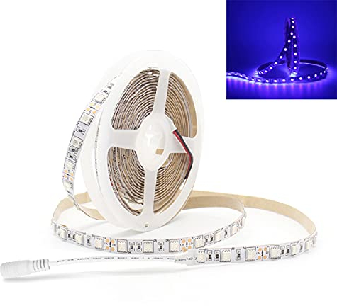YUTOKEER UV/Ultraviolett LED Lichtleiste Lila SMD 5050 16.4FT / 5M 300 LEDs 12V LED Licht für Indoor Party, Körperbemalung, Hochzeit