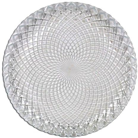 La Mediterránea S2206970 Plato Llano, Diamond Vidrio, 27 cm