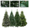 Weihnachtsbaum Künstlicher Tannenbaum mit Schnee 150cm 180cm Baum Perle Glaskugeln Weihnachten Schnee Christbaum Kunstbaum Tanne Kunsttanne (Perle 150 cm)
