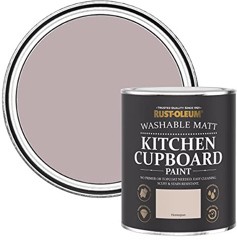 Rust-Oleum Light Pink Kitchen Cupboard Paint in Matt Finish - Homespun 750ml