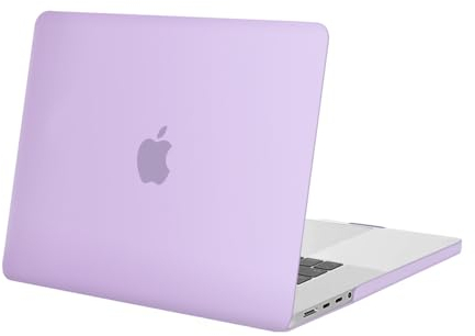 MOSISO Custodia Compatibile con MacBook Pro 16 Cover M4 M3 M2 M1 2025 2024 2023-2021 A3403 A3186 A2991 A2780 A2485, Cover per MacBook Pro 16 Pollici M4 M3 M2 M1 Protezione Rigida Case, Viola Chiaro