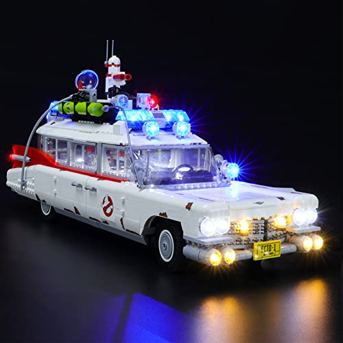 YEABRICKS LED Licht für Lego-10274 Creator Expert Ghostbusters ECTO-1 Bausteine Modell (Lego Set Nicht enthalten)