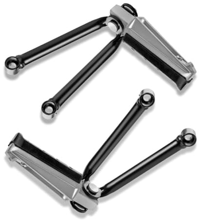 Generico Beta 046.45.008.82.00 Set Fußrasten für Beifahrer rechts / links RR 50 Aluminium oder Stahl, rot, weiß, schwarz, für Sport- und Abenteuermotorräder