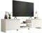 Madesa TV Stand Large Media Console with Cable Management for 65, 75 Inch Media Storage Gaming Living Room Entertainment Center Wooden Television Cabinet - White