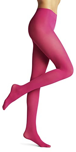 FALKE Pure Matt 50 DEN W Ti semi-opaques unis 1 paire, Collants Femme, Rouge Berry 8390, L