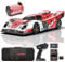 AMORIL 1/10 Large 3S Brushless Fast RC Cars for Adults,Max 120 MPH Remote Control Car with Carbon Fiber Chassis,CNC Steel Split Driveshaft,500FT Control,Red