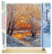 Figured'Art Malen Nach Zahlen Erwachsene Mit Rahmen Bäume im Winter - Paint by Numbers Basteln DIY Bastelset 40x50cm Mit Keilrahmen (nicht gespannt)