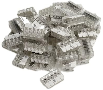 20x Klemme Verbindungsklemme Dosenklemme mit Hebel 0,2-4 mm 5-fach 20 stück