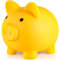 H&W Gelb Sparschwein,Unzerbrechliches Sparschwein,Niedliche Münzbank, Plastikspardose, Beste Geburtstagsgeschenke Heimdekoration
